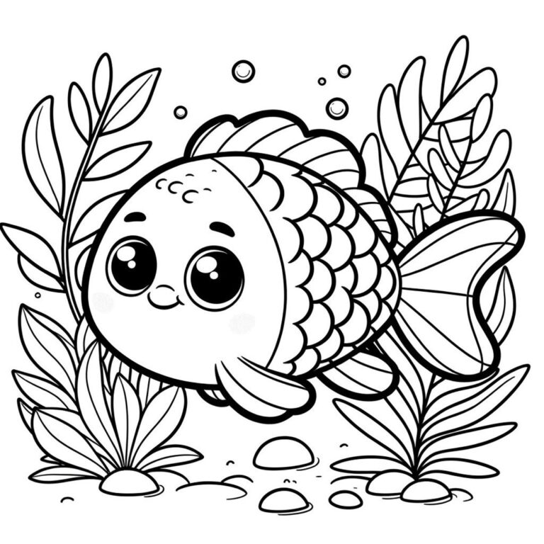4 Page Bundle Fish Coloring Page Colorful Fish Coloring Page Sea Fish Coloring Page Animal Coloring Page Etsy New Zealand