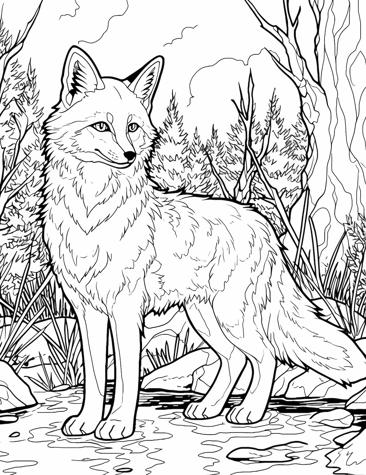 40 Creative Fox Coloring Pages For Kids And Adults Our Mindful Life