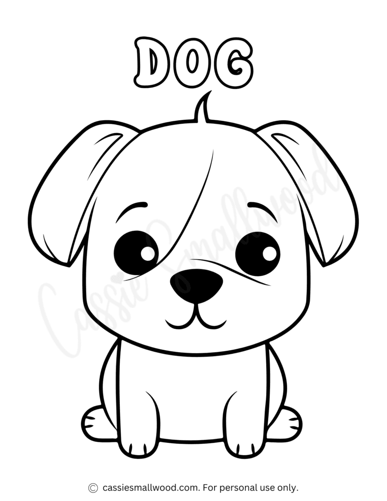 dog coloring pages printable