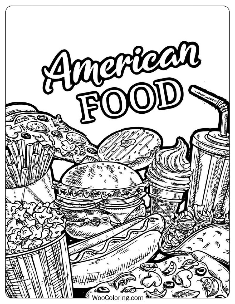 coloring pages food coloring pages food