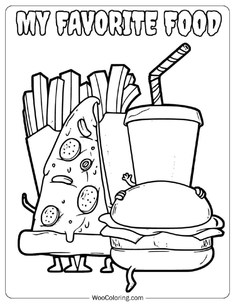 400 Food Coloring Pages Free PDF To Print Woo Coloring 400 Food Coloring Pages Free PDF To Print Woo Coloring