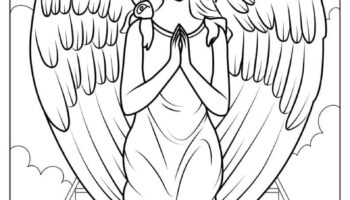 42 Angel Coloring Pages Free PDF Printables 