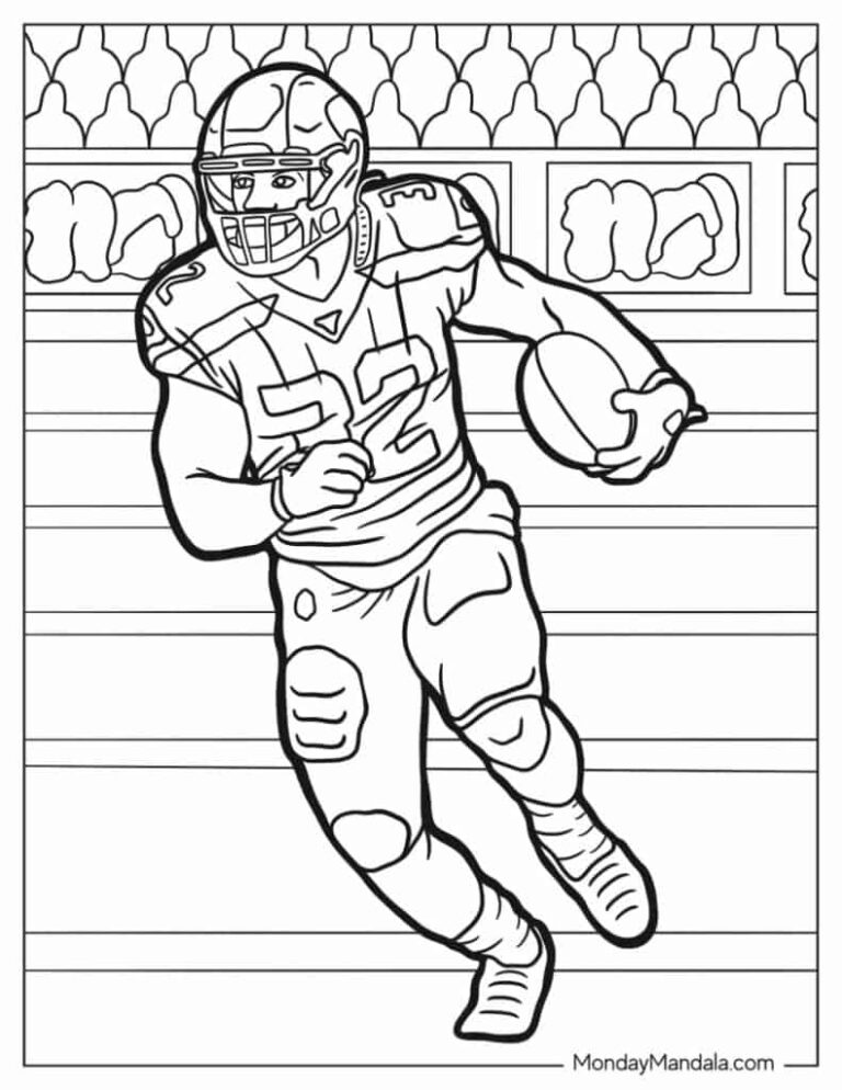 42 Football Coloring Pages Free PDF Printables 
