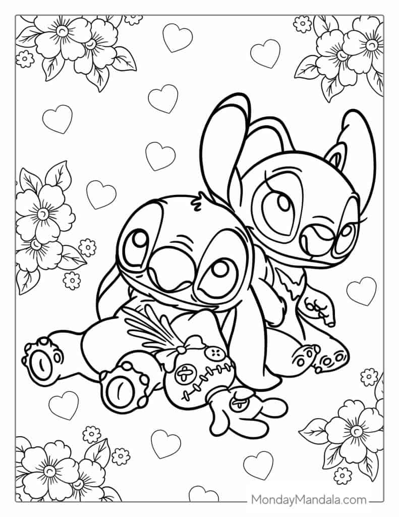 stitch coloring pages