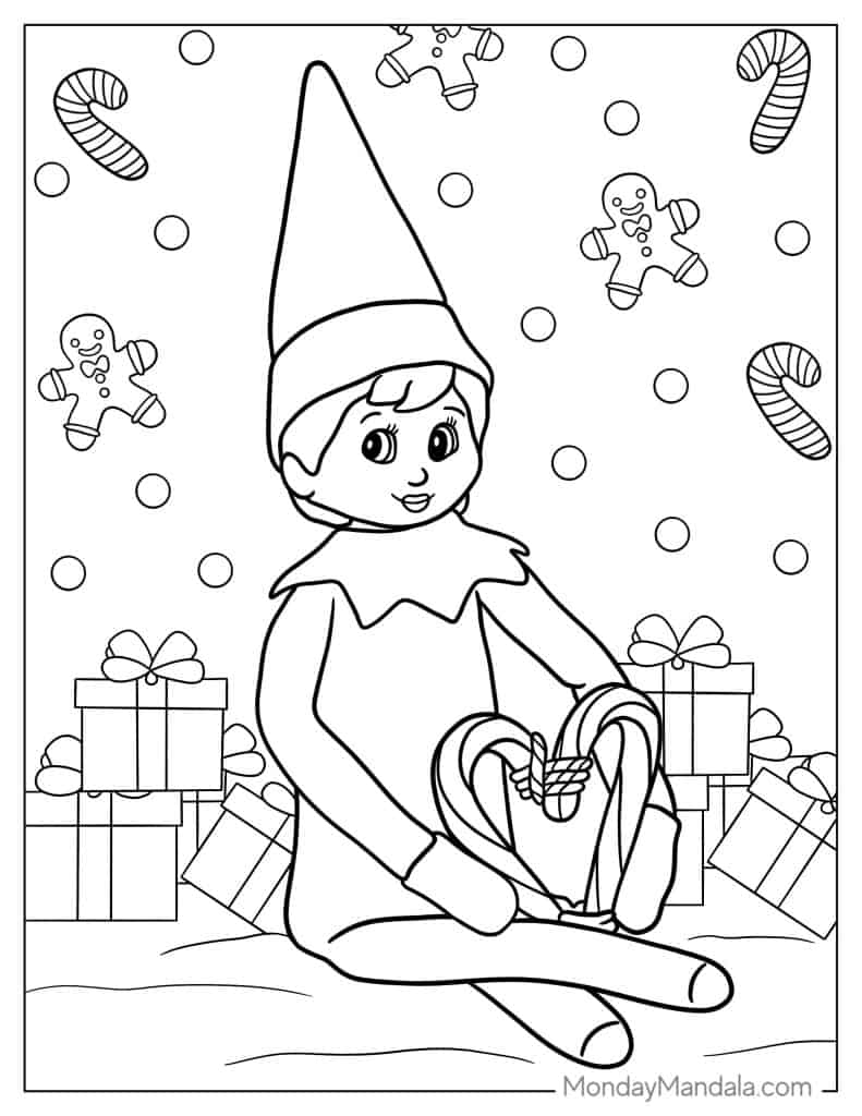 44 Elf On The Shelf Coloring Pages Free PDF Printables 44 Elf On The Shelf Coloring Pages Free PDF Printables