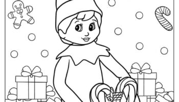 44 Elf On The Shelf Coloring Pages Free PDF Printables 