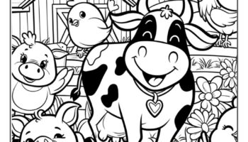 44 Farm Animals Coloring Pages Free Printable PDFs 