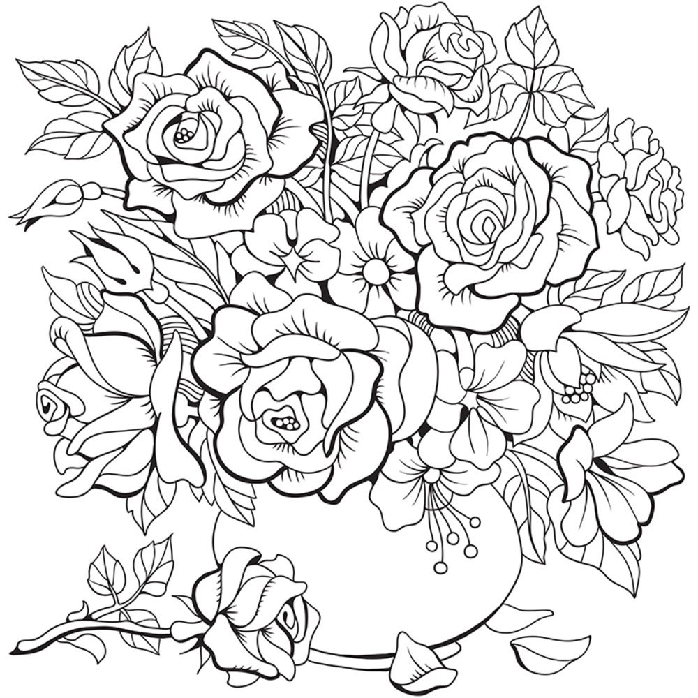 flower coloring pages printable