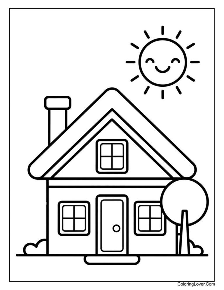 47 House Coloring Pages Free Printables For All Ages 