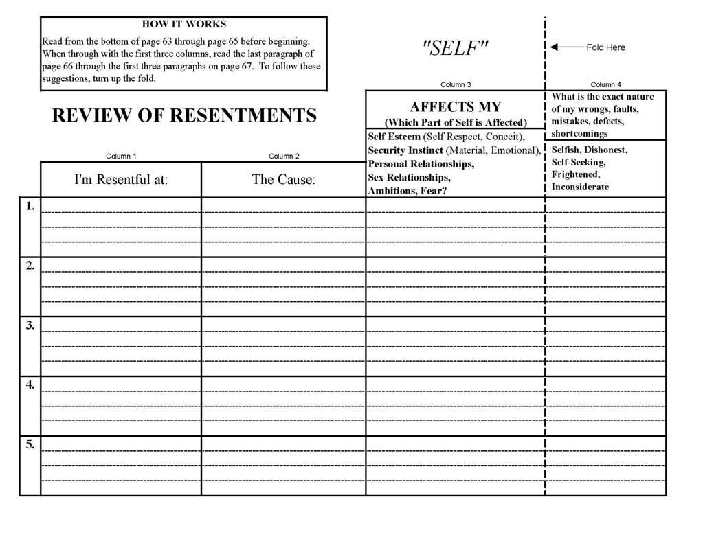 4 step worksheet