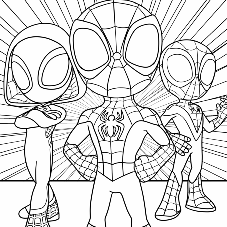 5 Spidey And His Amazing Friends Coloring Pages TheToyZone