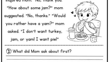 50 Kindergarten 1st Grade Reading Comprehension Passages Worksheets Sentences Reading Worksheet Fluency Worksheet English Learing Set 1 Etsy