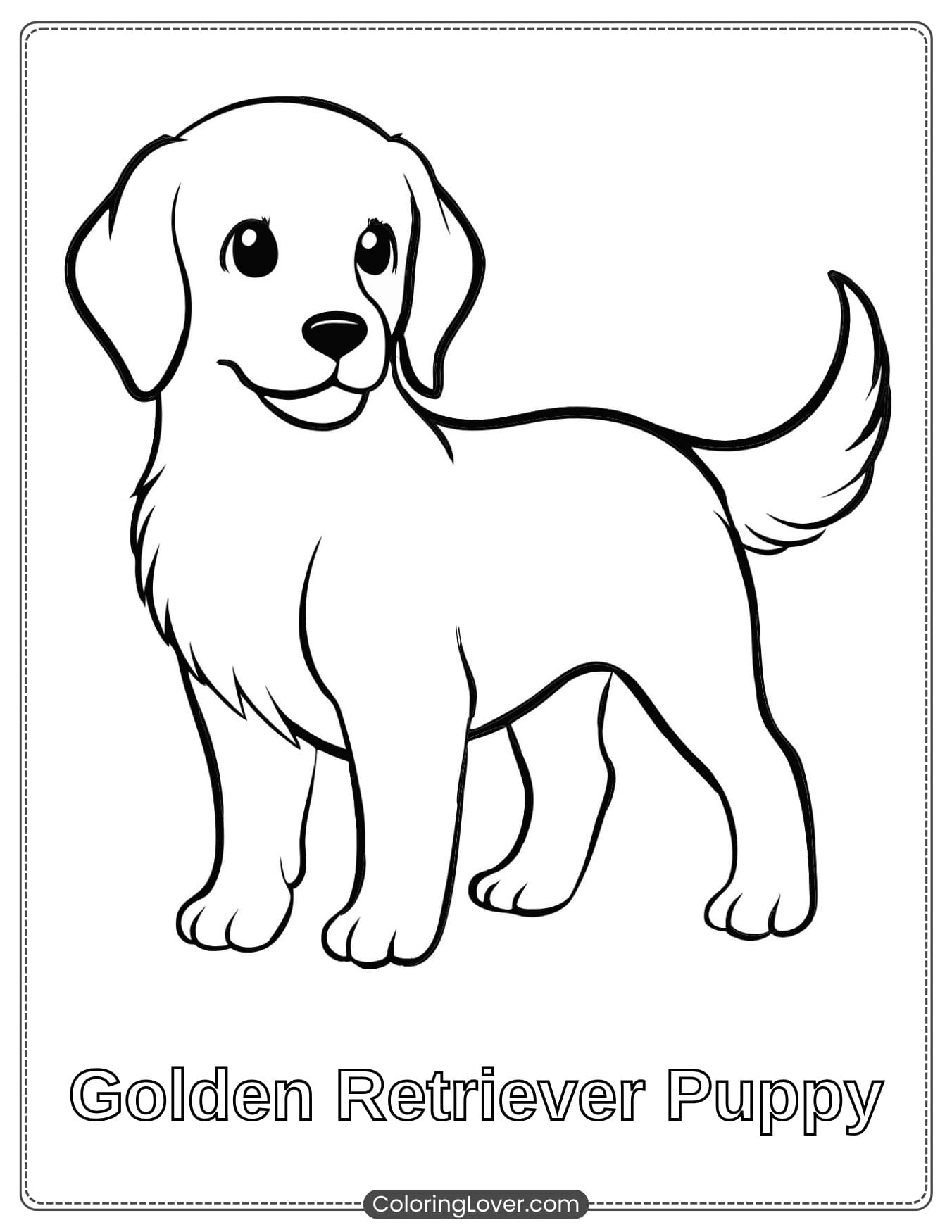 cute puppy coloring pages