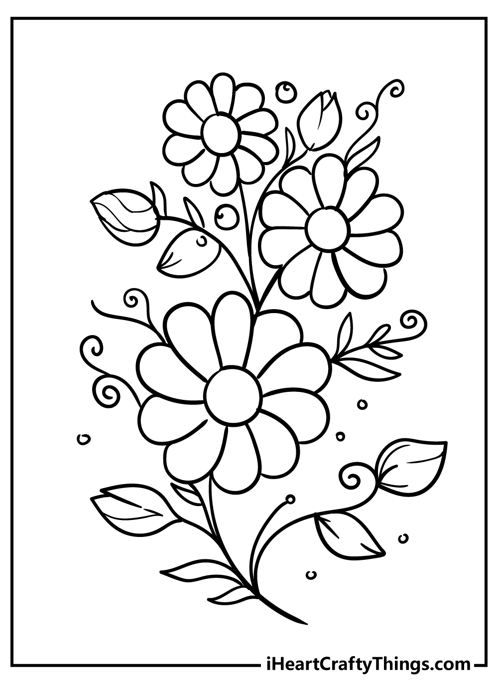 coloring pages of flowers