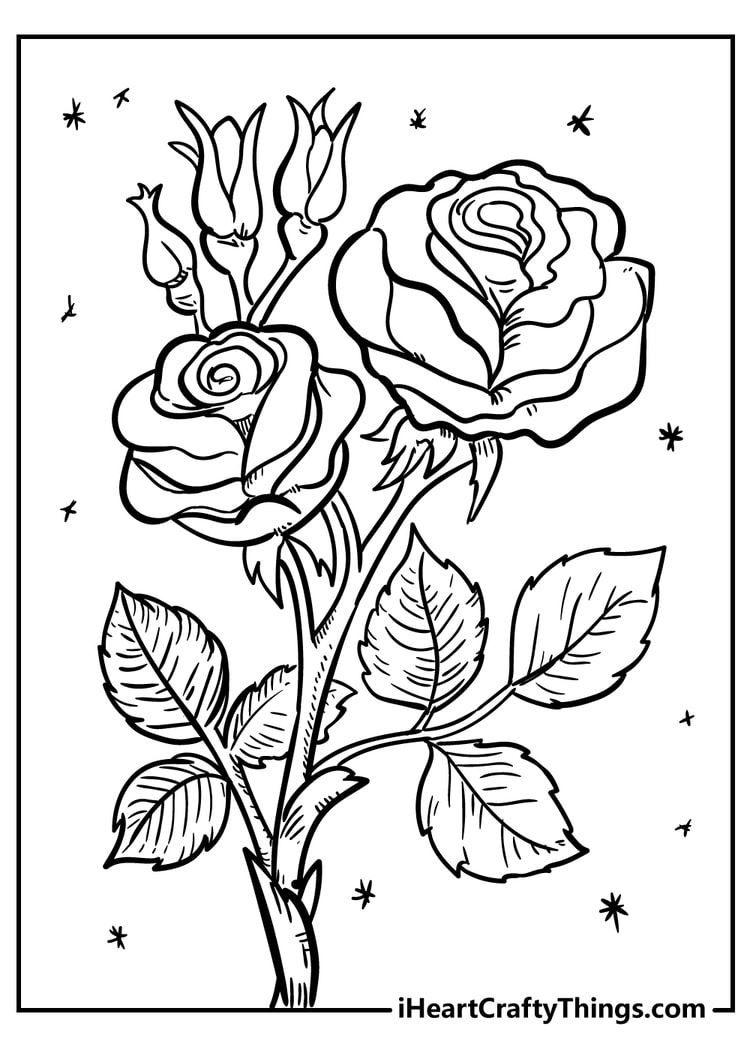 flower coloring pages