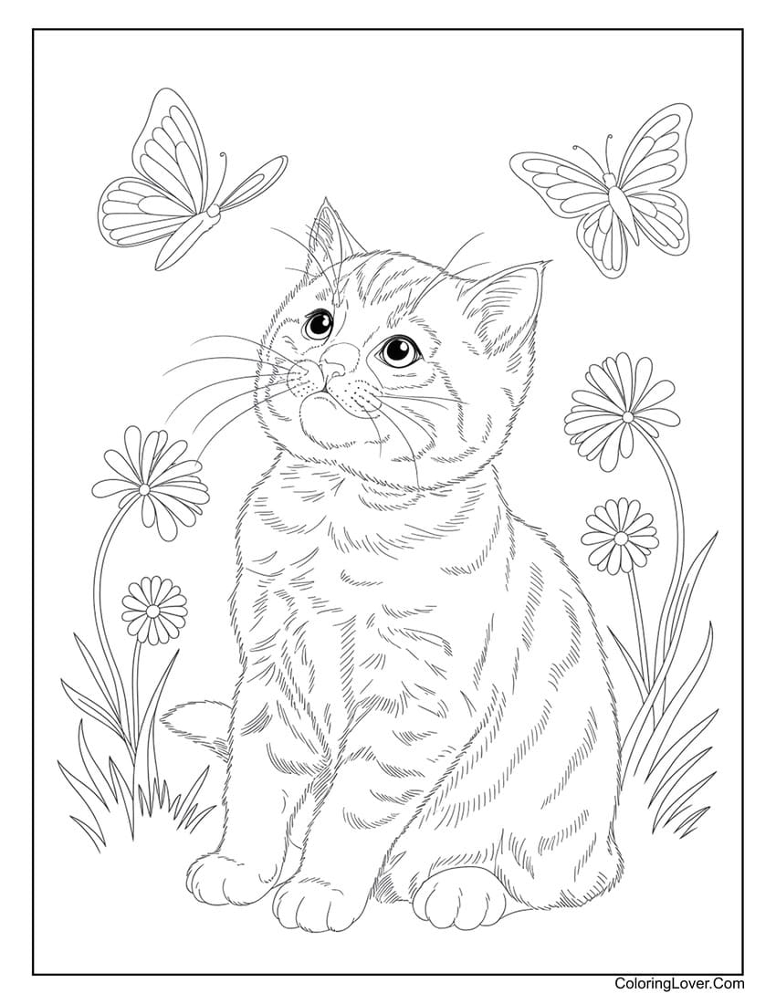 coloring pages cat