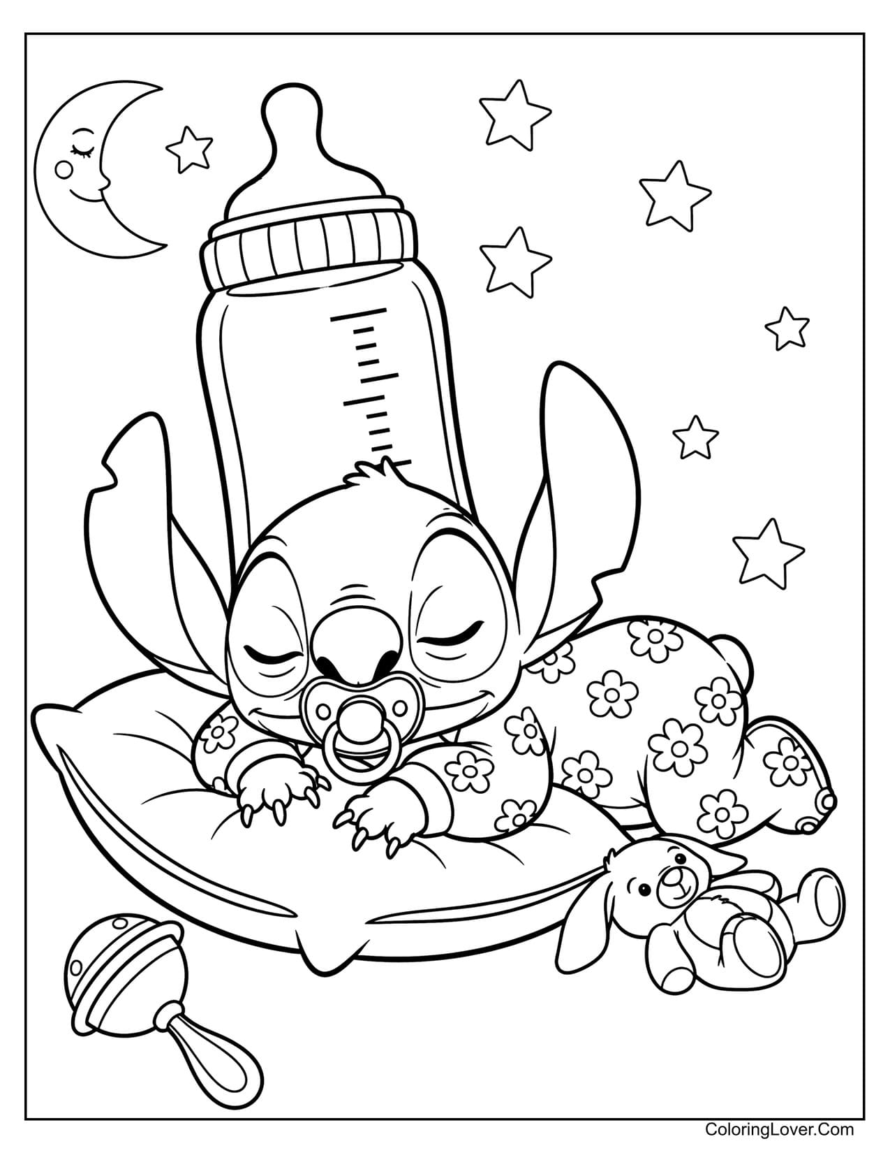54 Stitch Coloring Pages Free Printables For All Ages  54 Stitch Coloring Pages Free Printables For All Ages