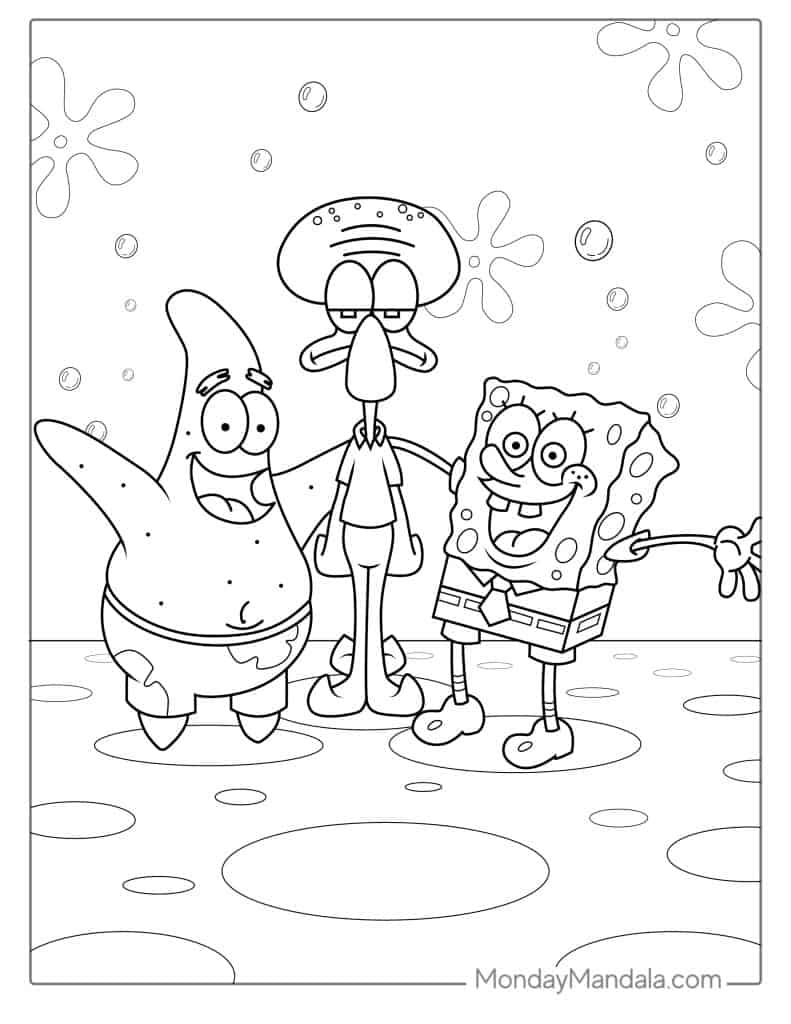 58 SpongeBob Coloring Pages Free PDF Printables 