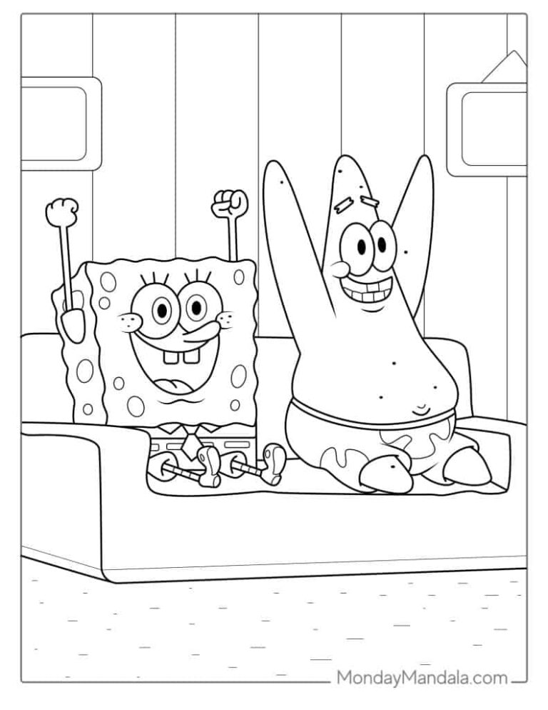 58 SpongeBob Coloring Pages Free PDF Printables 