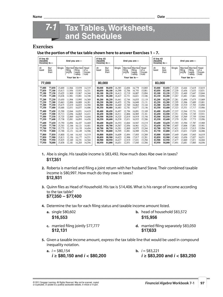 7 2 Modeling Tax Schedules Worksheet Answers Fill Out Sign Online DocHub