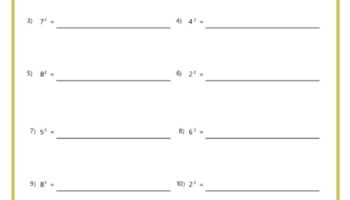 7th Grade Algebra Worksheets