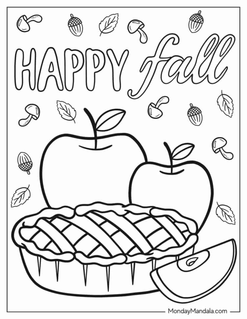 coloring pages fall