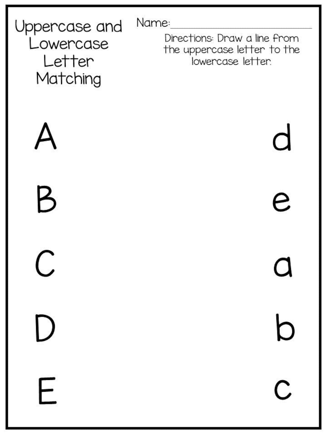 alphabet worksheets for preschool