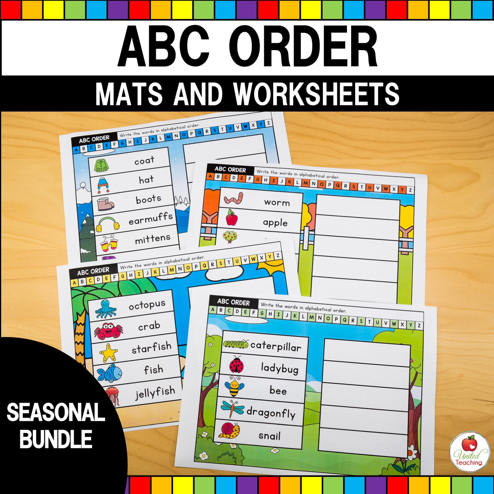 abc order worksheets