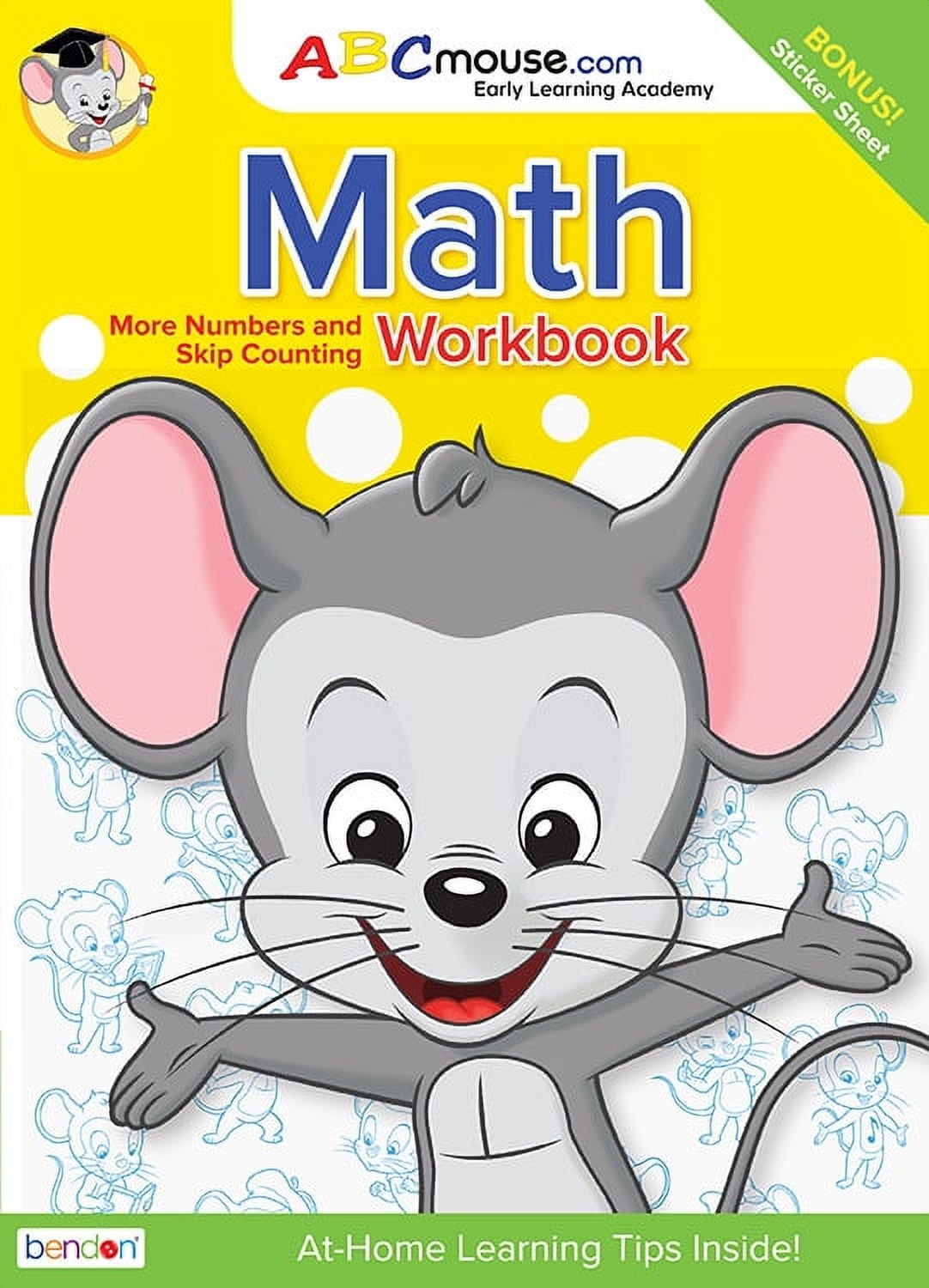 ABCmouse Math And Numbers 80 Page Workbook With Stickers By Bendon Publishing Walmart Business Supplies