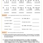Adding And Subtracting Decimals Worksheet Fun And Engaging 5th Grade PDF Worksheets