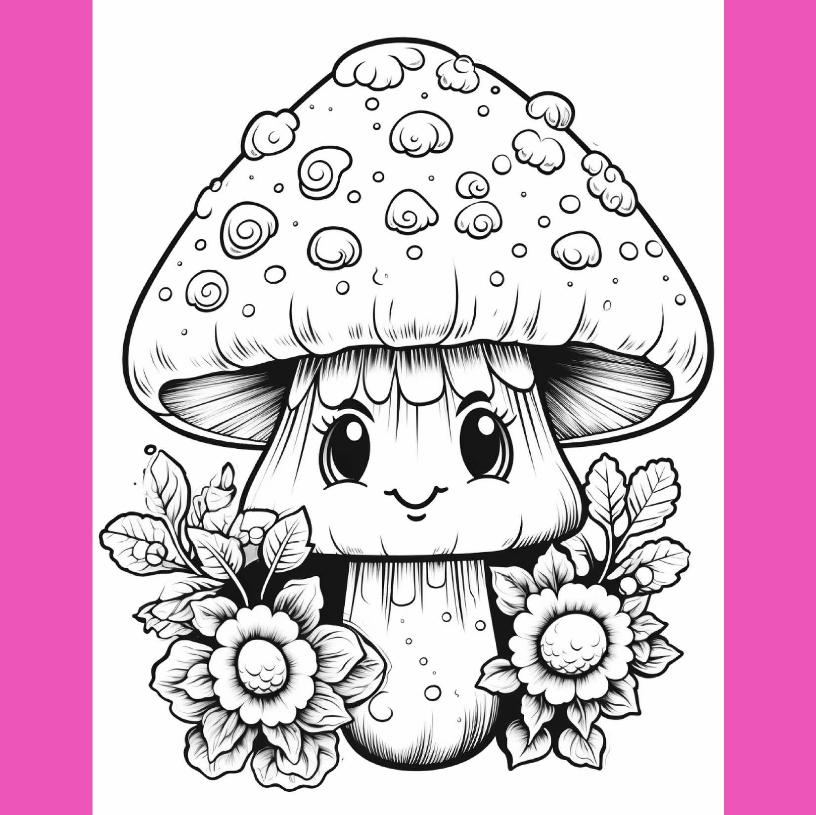 mushroom coloring pages