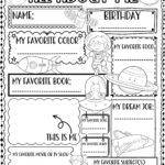 All About Me Worksheet Space Theme First Day Of School Activity Made By Teachers