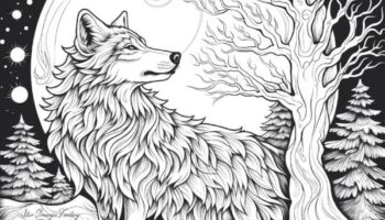 Amazon Wolves Of The Aurora A Fantasy Coloring Book About Wolves 9798870310640 Star Grunge Factory Books