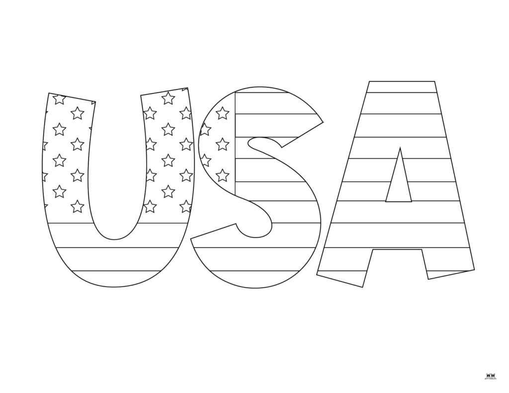 flag usa coloring page flag usa coloring page