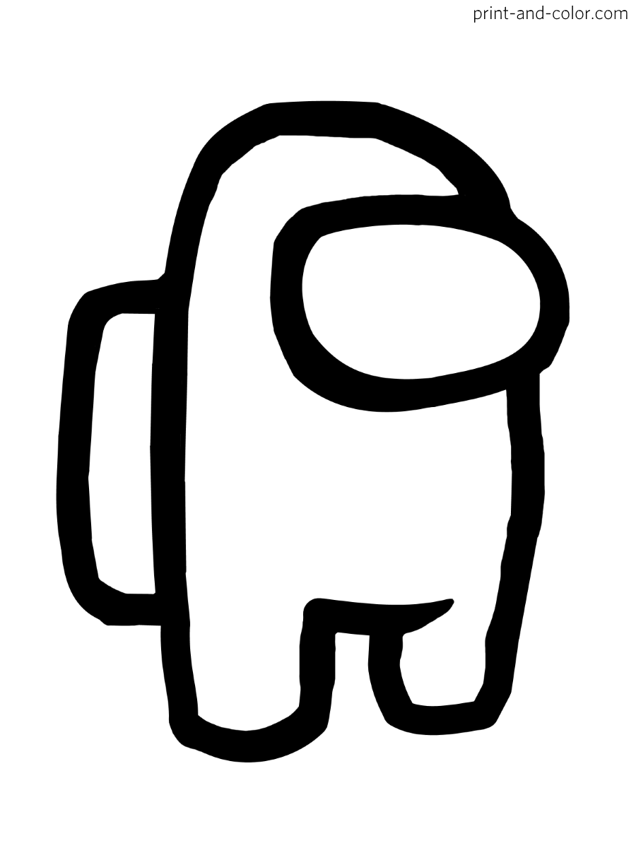 among us coloring page