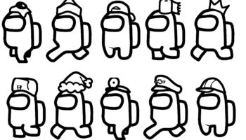 Among Us Various Characters 2 Among Us Coloring Pages