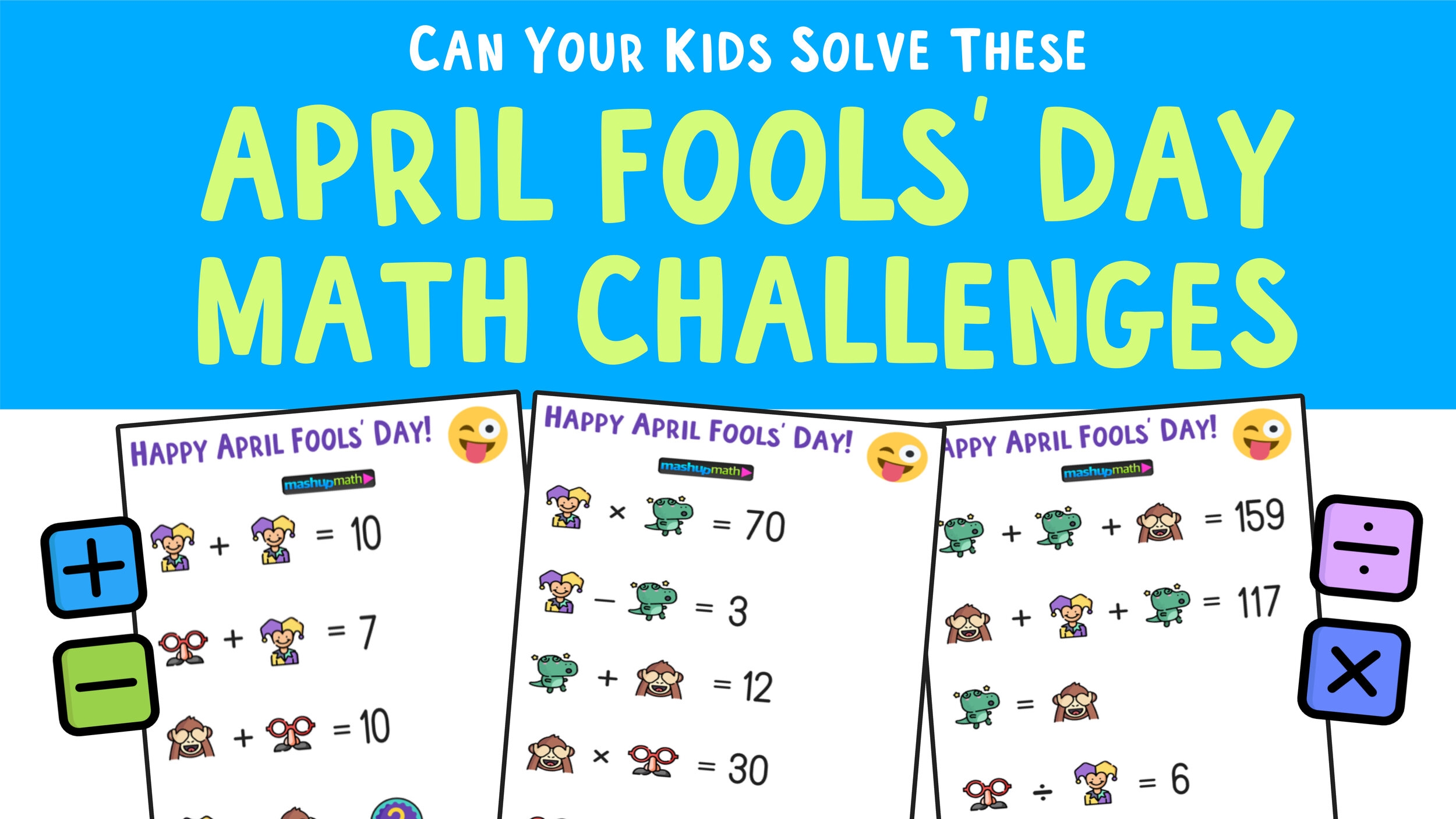 aprils fools math worksheet 4th grade