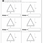 Area Of A Triangle Free Worksheet For Kids SKOOLGO