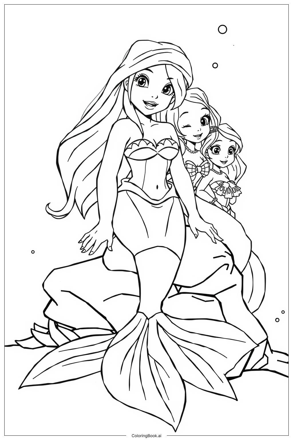 ariel coloring pages