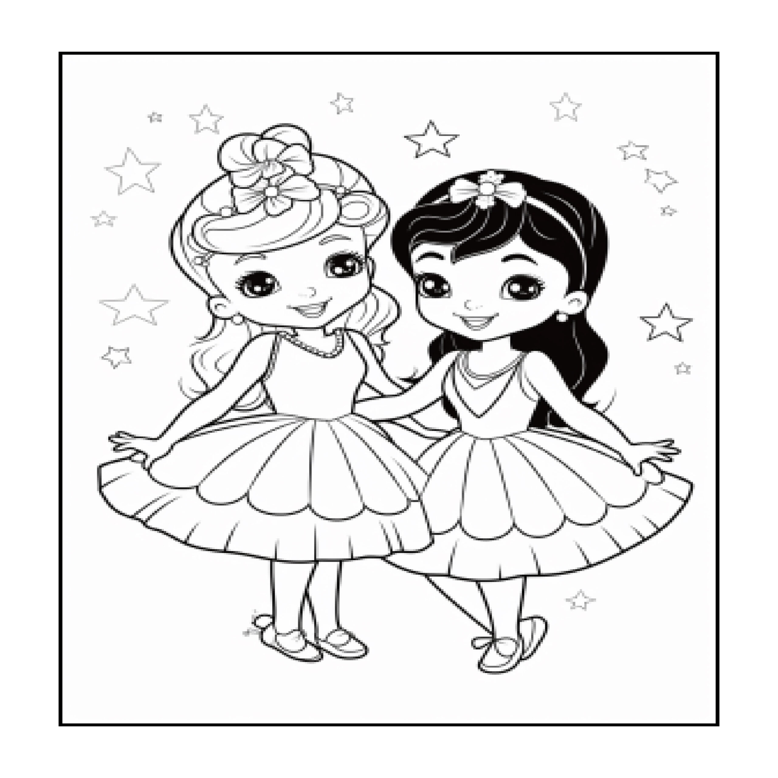 ballerina coloring book pages