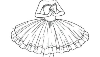 Ballerina Coloring Page Kids Printable Coloring Page Etsy