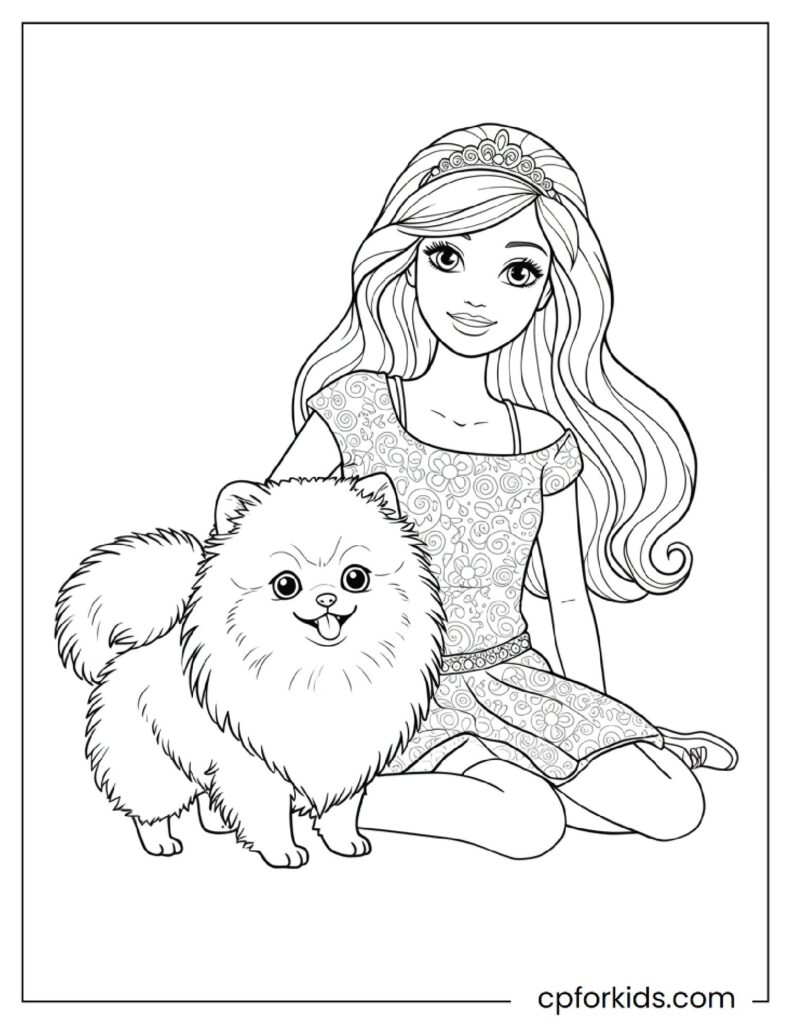 Barbie Coloring Pages For Kids Adults Free Printable PDF