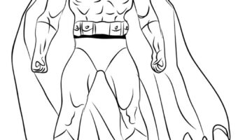 Batman 1 Coloring Page