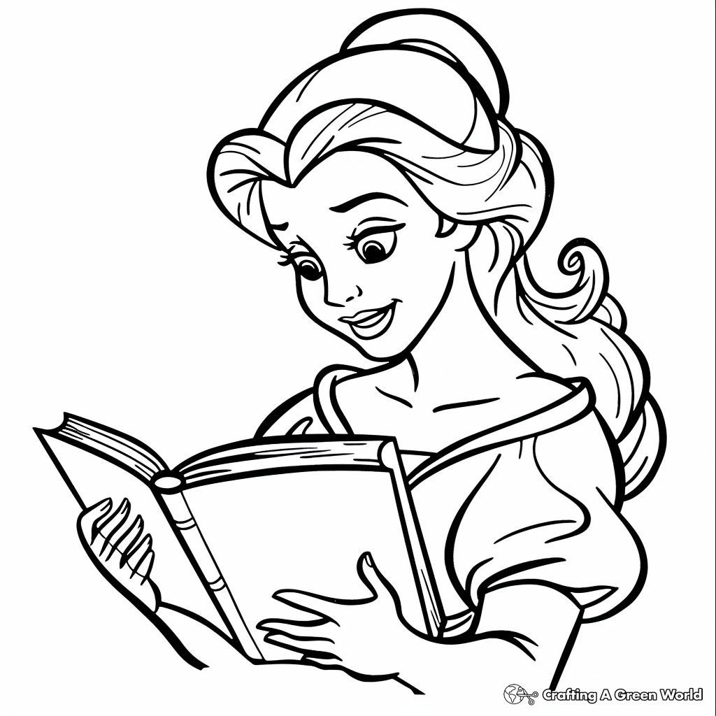 Beauty And The Beast Coloring Pages Free Printable  Beauty And The Beast Coloring Pages Free Printable