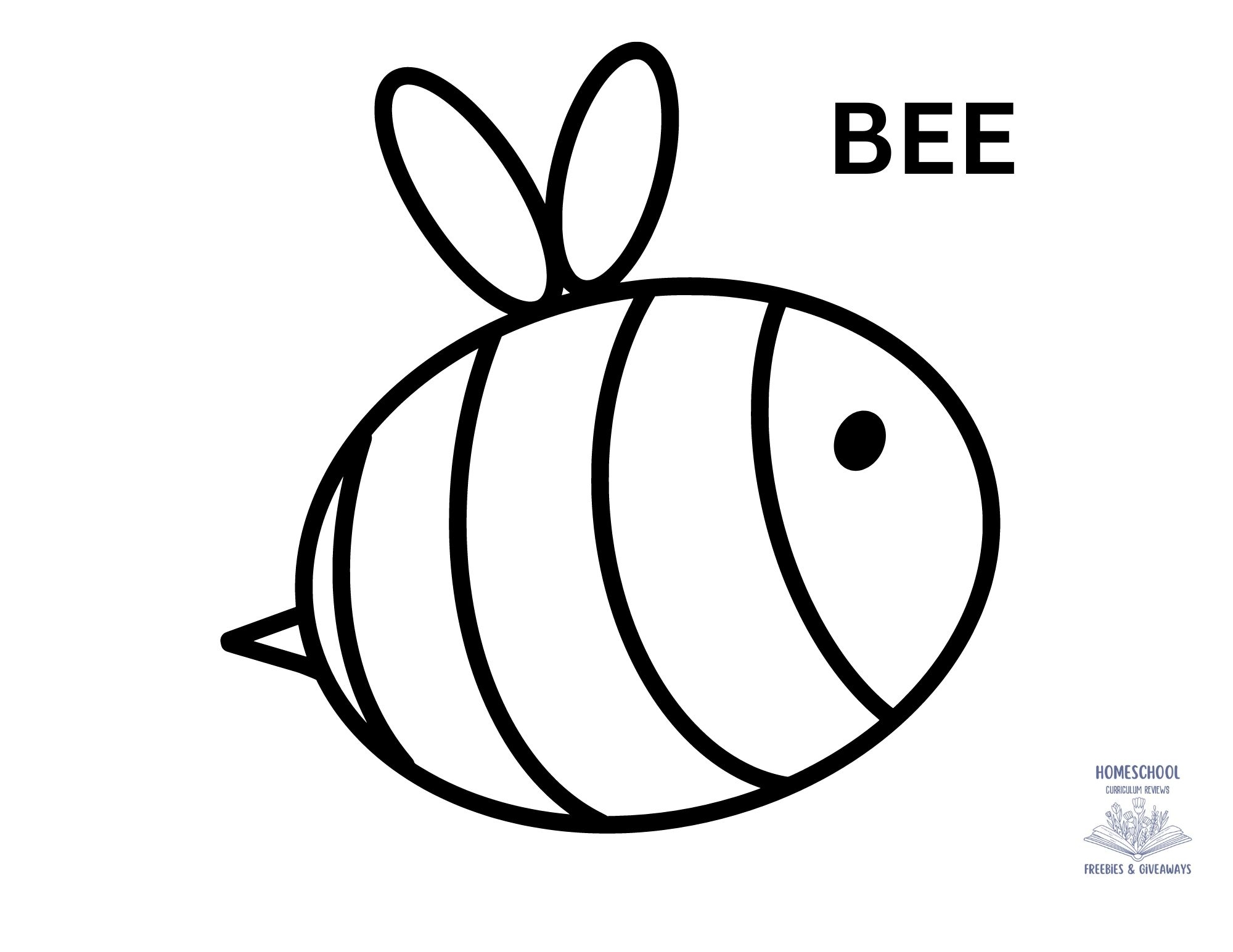 bee coloring pages
