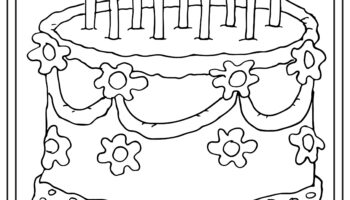 Birthday Cake Coloring Pages Preschool Kindergarten First Grade Made By Teachers