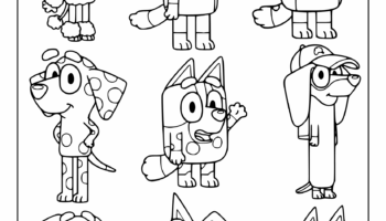 Bluey Coloring Pages 45 Free Printable PDF 