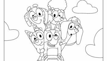 Bluey Friends Colouring Sheets Bluey Official Website