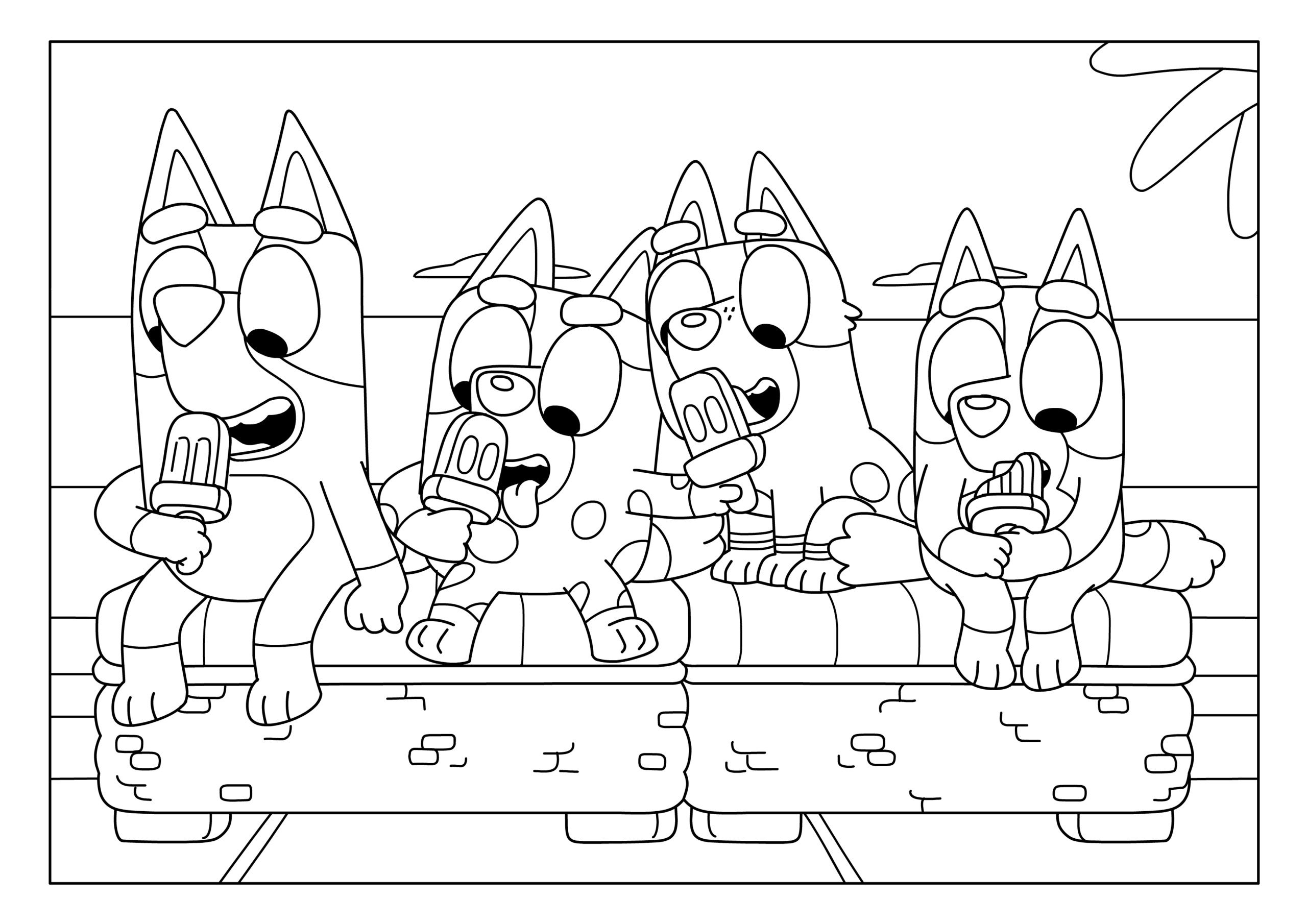 bluey and bingo coloring pages