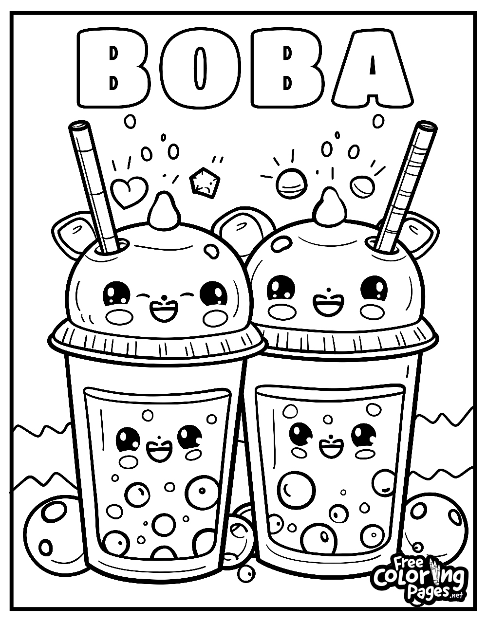 Boba Coloring Pages Free Coloring Pages